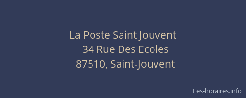 La Poste Saint Jouvent