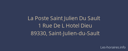 La Poste Saint Julien Du Sault