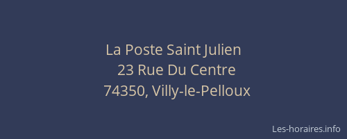 La Poste Saint Julien