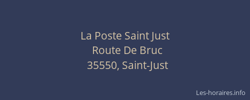 La Poste Saint Just