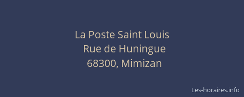 La Poste Saint Louis