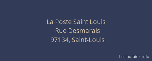 La Poste Saint Louis