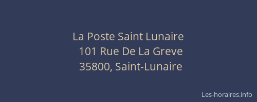 La Poste Saint Lunaire