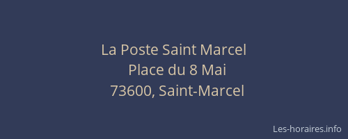 La Poste Saint Marcel