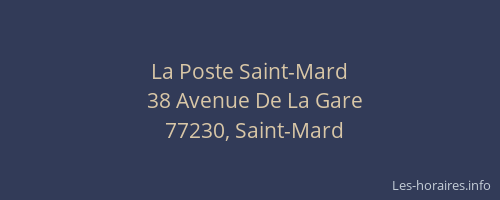 La Poste Saint-Mard