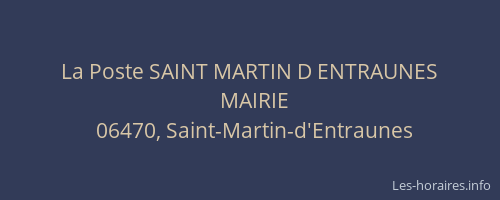 La Poste SAINT MARTIN D ENTRAUNES
