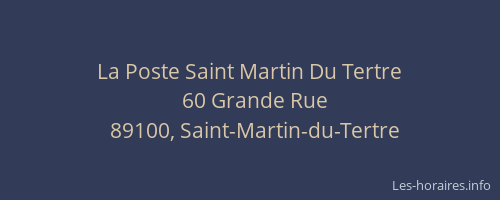 La Poste Saint Martin Du Tertre