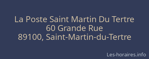La Poste Saint Martin Du Tertre