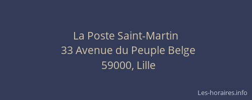 La Poste Saint-Martin