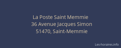 La Poste Saint Memmie