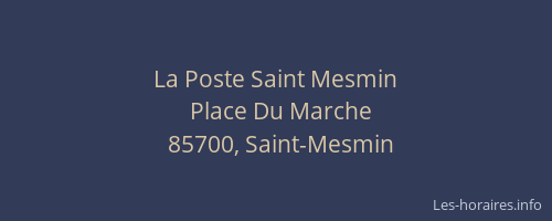 La Poste Saint Mesmin
