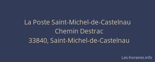 La Poste Saint-Michel-de-Castelnau