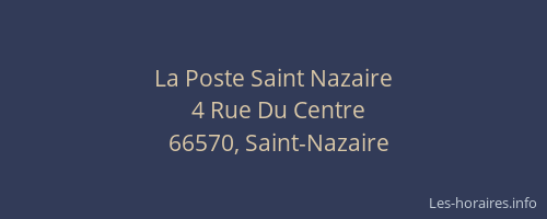 La Poste Saint Nazaire