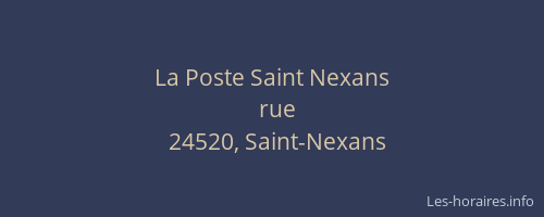 La Poste Saint Nexans