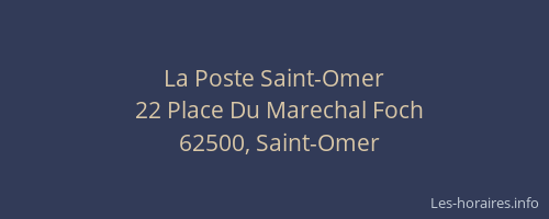 La Poste Saint-Omer