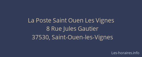 La Poste Saint Ouen Les Vignes