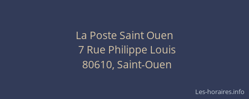 La Poste Saint Ouen