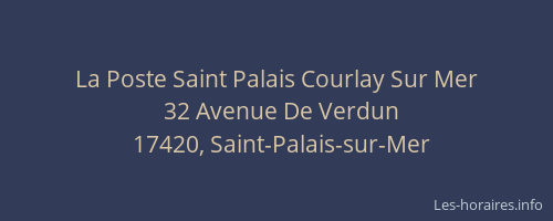La Poste Saint Palais Courlay Sur Mer