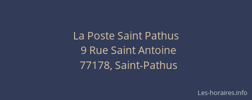 La Poste Saint Pathus