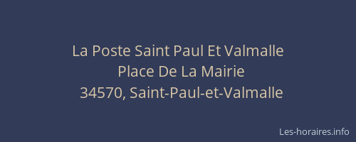 La Poste Saint Paul Et Valmalle