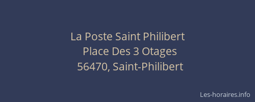 La Poste Saint Philibert