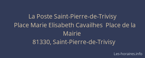 La Poste Saint-Pierre-de-Trivisy