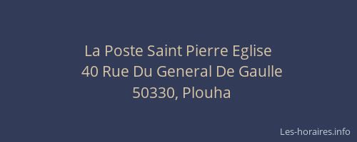 La Poste Saint Pierre Eglise