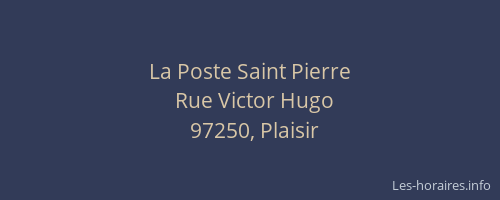 La Poste Saint Pierre