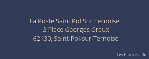 La Poste Saint Pol Sur Ternoise