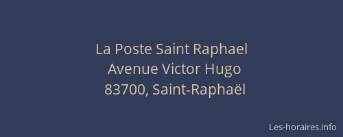 La Poste Saint Raphael