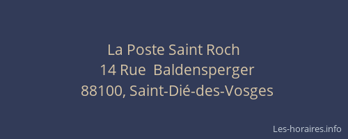 La Poste Saint Roch