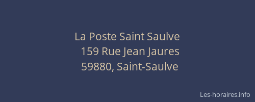 La Poste Saint Saulve