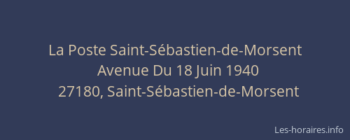 La Poste Saint-Sébastien-de-Morsent