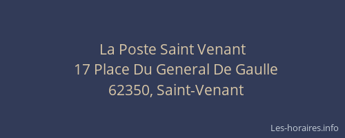 La Poste Saint Venant