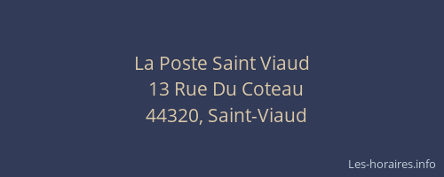 La Poste Saint Viaud
