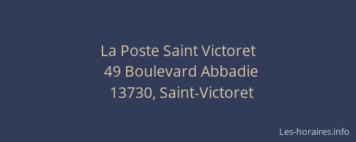 La Poste Saint Victoret