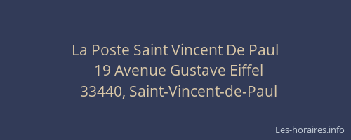 La Poste Saint Vincent De Paul