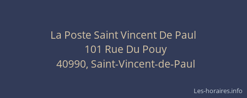 La Poste Saint Vincent De Paul