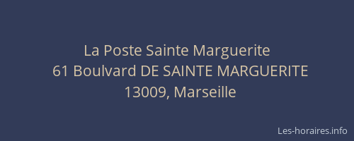 La Poste Sainte Marguerite