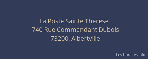 La Poste Sainte Therese