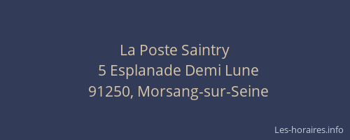 La Poste Saintry