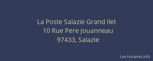 La Poste Salazie Grand Ilet