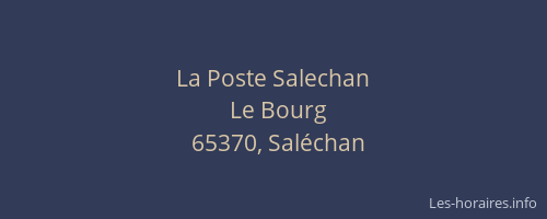 La Poste Salechan