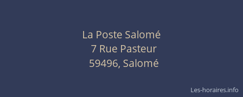 La Poste Salomé