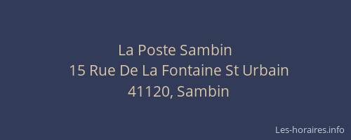 La Poste Sambin