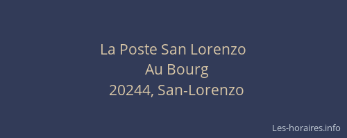 La Poste San Lorenzo