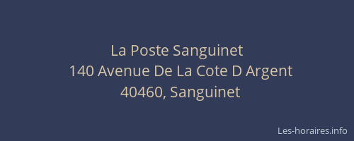 La Poste Sanguinet
