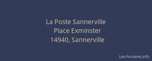 La Poste Sannerville