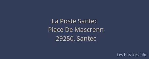 La Poste Santec