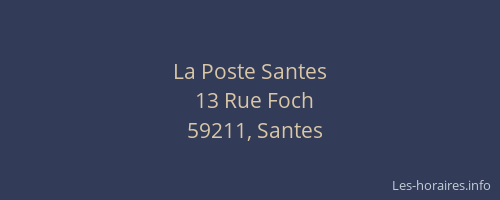 La Poste Santes